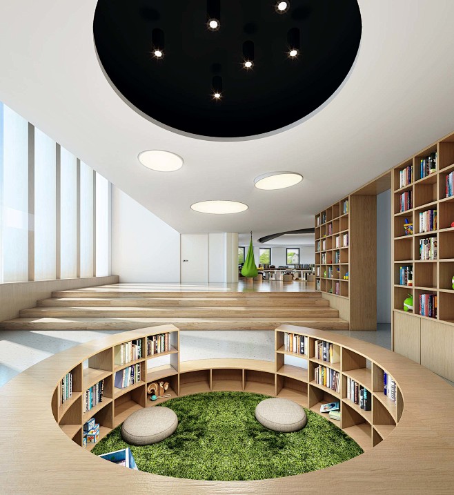 北欧风格 幼儿园图书室 2014版本 灯...