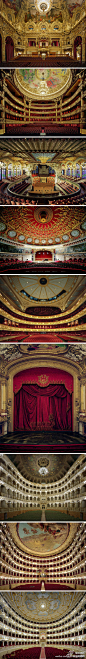 摩纳哥蒙特卡洛歌剧院，巴黎国家歌剧院(卡尼尔宫剧院)，加泰罗尼亚音乐厅，罗马尼亚雅典娜剧院，伦敦考文特花园皇家歌剧院，斯德哥尔摩瑞典皇家歌剧院，意大利博洛尼亚歌剧院，拿波里圣卡罗歌剧院，意大利皮亚琴察剧院......