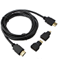 3 in 1 High Speed HD HDMI Cable To Micro HDMI + Cable Kit Adaptor : 3 in 1 High Speed HD HDMI Cable to Micro HDMI + Mini HDMI Cable Kit Adaptor  The cable gets the video signal out through HDMI standard output. Gold plated pins and grounds connections. Wa