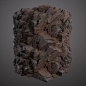 Substance - Blocky Cliff, Adonis Bautista : Procedural material 100% Substance Designer