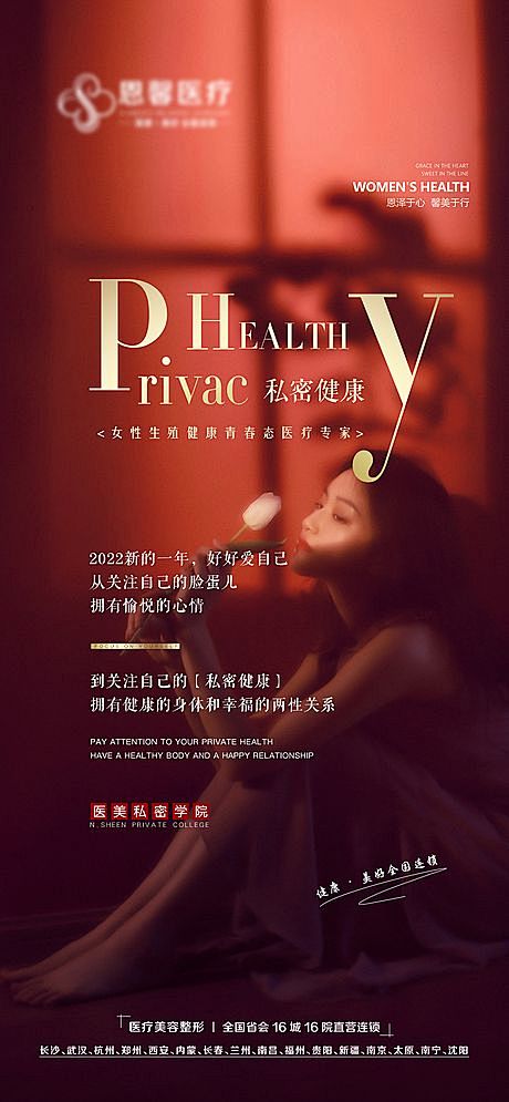 仙图-关注自己的私密健康海报
