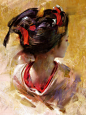 Geisha portrait series, Wangjie Li : .