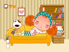 一套非常可爱的插画壁纸（上）（1600*1200）