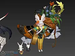 一款超级难得的国风二次元3d手游角色模型资源 - CG大师游戏美术资源制作交流平台!