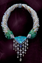 Necklace Cartier platinum, a 35.52 carat opal, a sapphire cabochon pear of 8.50 carat diamond briolette 8 / Studio-Dieleman-for- Cartier - 2010