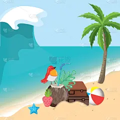 化妆舞会服,鸡尾酒,风景,海滩,卡通,行李,野生动物,壁纸,自然美,鸟类
