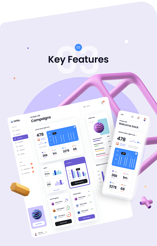 Unity Dashboard Kit