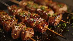 夏季烧烤美食海报背景高清模板免费下载-趣麦麦图