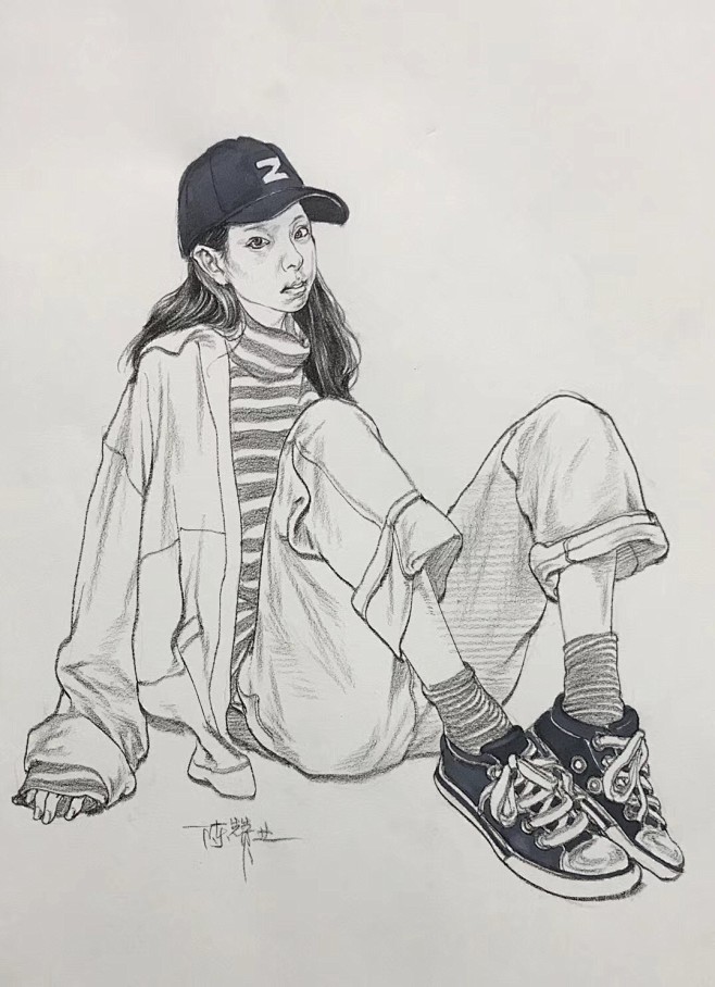 作者陈赞业人物速写