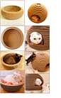 renforced cardboard cat bed: 