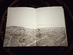 《狮子山上》-热血小虎_插画,绘画,涂鸦,诗情画意,谁在路上,故事,黑白,速写,诗歌,情感,风景,建筑_涂鸦王国插画