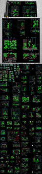 室内小景观园林立面图施工图节点CAD素材