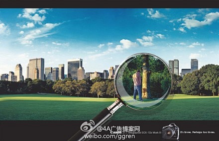 佳能相机广告：超高像素超高分辨率