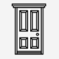传统门木制复古图标_88ICON https://88icon.com 传统门 木制 复古 实心 塑料 喷漆 开门 入口 刨花板 室内设计家具