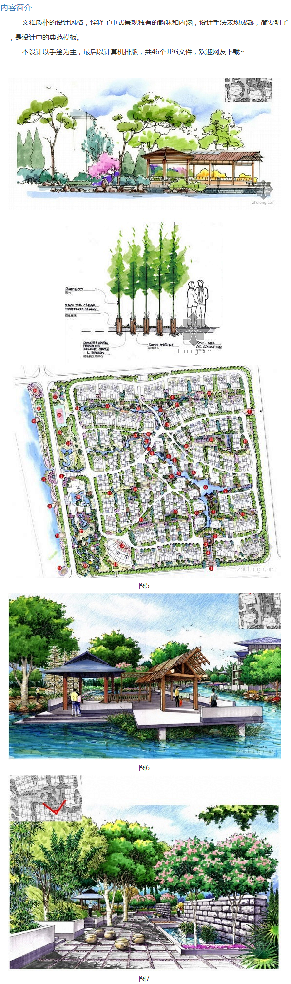 扬州中式风格高档住宅社区景观规划设计_园...