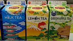 立顿茶饮包装设计，3个独立包装插画连接到了一起，你觉得如何？ ​​​​
