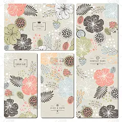 一套名片模板和婚礼传单