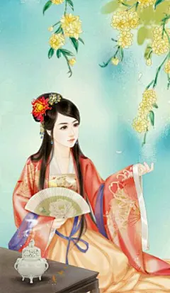 【古韵悠涵】很喜欢手绘的古装美女图，收集了很多，和大家分享一下_古装美女吧_百度贴吧