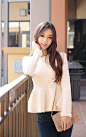 ▼SonYounJu▲131113图片_TOM店更新(白色荷叶边下身淑女型衫)_看图_孙允珠吧_百度贴吧