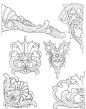 中国手工工艺纹样之木雕花纹设计。