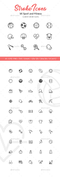 50个体育和健身大纲中风图标,图标对象50 Sport and Fitness Outline Stroke Icons - Objects Icons活动,有氧运动,羽毛球,足球,棒球,篮球,美丽,身体,保龄球,饮食,哑铃,锻炼,健身,食物,足球,游戏,高尔夫,健康,图标,说明,衡量,肌肉,苗条,运动,强壮,象征,网球,矢量,排球,瑜伽 activity, aerobics, badminton, ball, baseball, basketball, beauty, body, bowling, di