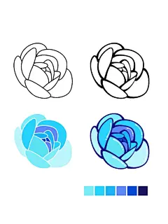 月季简笔插画 - 小红书搜索