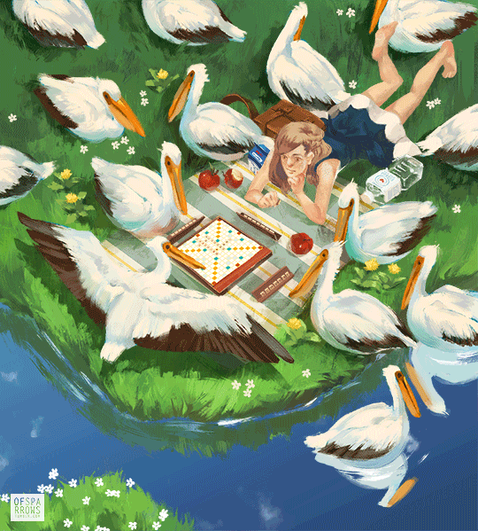 用会动的GIF插画描绘魔法世界缤纷可爱的...