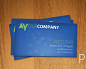 bluebusinesscard 25 Free Business Card Design Templates #采集大赛#
