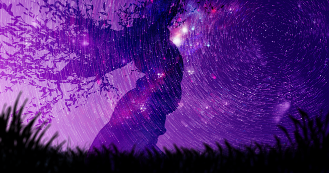 general4096x2160starrynightnightstartrailstreetrunkgrasscircle