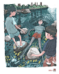 无忧的童年—韩国<a href=http://www.ccdol.com/sheji/chahua/ target=_blank class=infotextkey>插画</a>师oheat01<a href=http://www.ccdol.com/sheji/chahua/ target=_blank class=infotextkey>插画</a>设计作品
