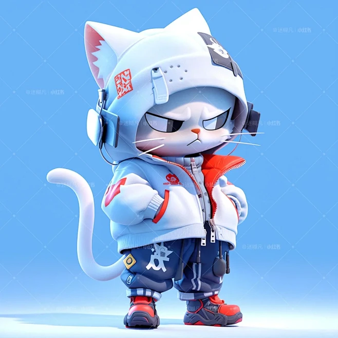 冬日的时尚猫猫IP/盲盒/萌宠