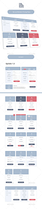 平的和明确的定价表和形式——网络元素表Flat and Clear Pricing Tables and Forms - Tables Web Elements色彩艳丽、平、材料、现代、价格、表,ui colorful, flat, material, modern, price, table, ui