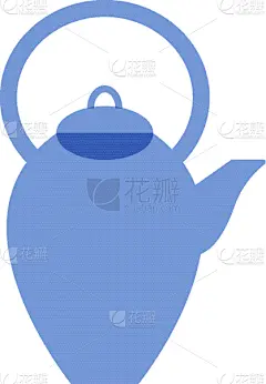 茶壶,蓝色,分离着色,白色,饮料,传统,热,晚餐,瓷器,午餐