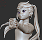 Judy Hopps (human version), Blair Armitage : Quick sculpt and BPR render pass of Officer Hopps. I loved Zootopia and the artists did such a fine job with the character modelling and expressions, I wanted to do some fanart. 
The design is inspired by the c