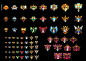 The first set of thumbnails I worked on as part of my rework of the badges. Top row is what they used to look like before I was assigned to the task.