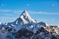 来自帕塔尔山的Ama Dablam view from during Patar Mount。尼泊尔