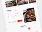 电商UI设计Web UI界面设计外卖餐厅落地页餐饮