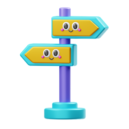 Directional Sign 3D ...