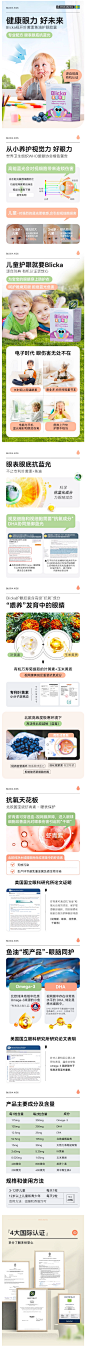 瑞典Elexir儿童叶黄素专利鱼油护眼胶囊青少年学生保护眼睛视力-tmall