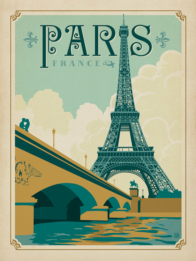 Vintage Paris Poster...