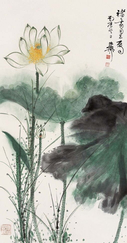 untitled、工笔 水墨 国画 荷花...
