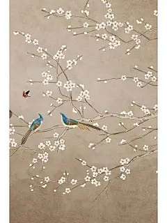 东方美学：新中式国风素材/花鸟画壁纸 - 小红书