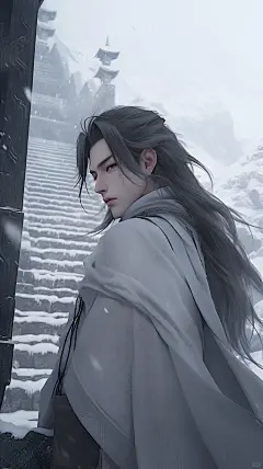 我又回来了，送你好看的冬日动漫壁纸