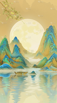 花瓣素材-山川河流采集到山川河流图片