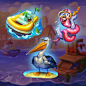Wild Fishing assets for slot game