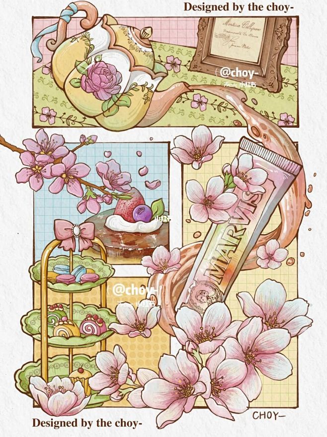 procreate原创插画｜要来一份春日...