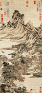 秋山草堂图，#山水画#，http://www.xuehuahua.net/huahuatupian/guohuatupian/ ，中国画图片