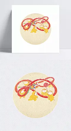 中秋舞龙|中秋节,舞龙,卡通,圆月,龙,庆典,&nbsp;民俗,&nbsp;扁平,卡通元素,手绘/卡通