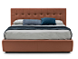 Storage bed with tufted headboard FREEDOM | Storage bed by Bolzan Letti_3