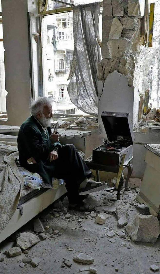 一位老人，阿勒颇，叙利亚 ​​​​